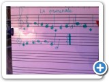  exercice d’écriture musicale sur le tableau